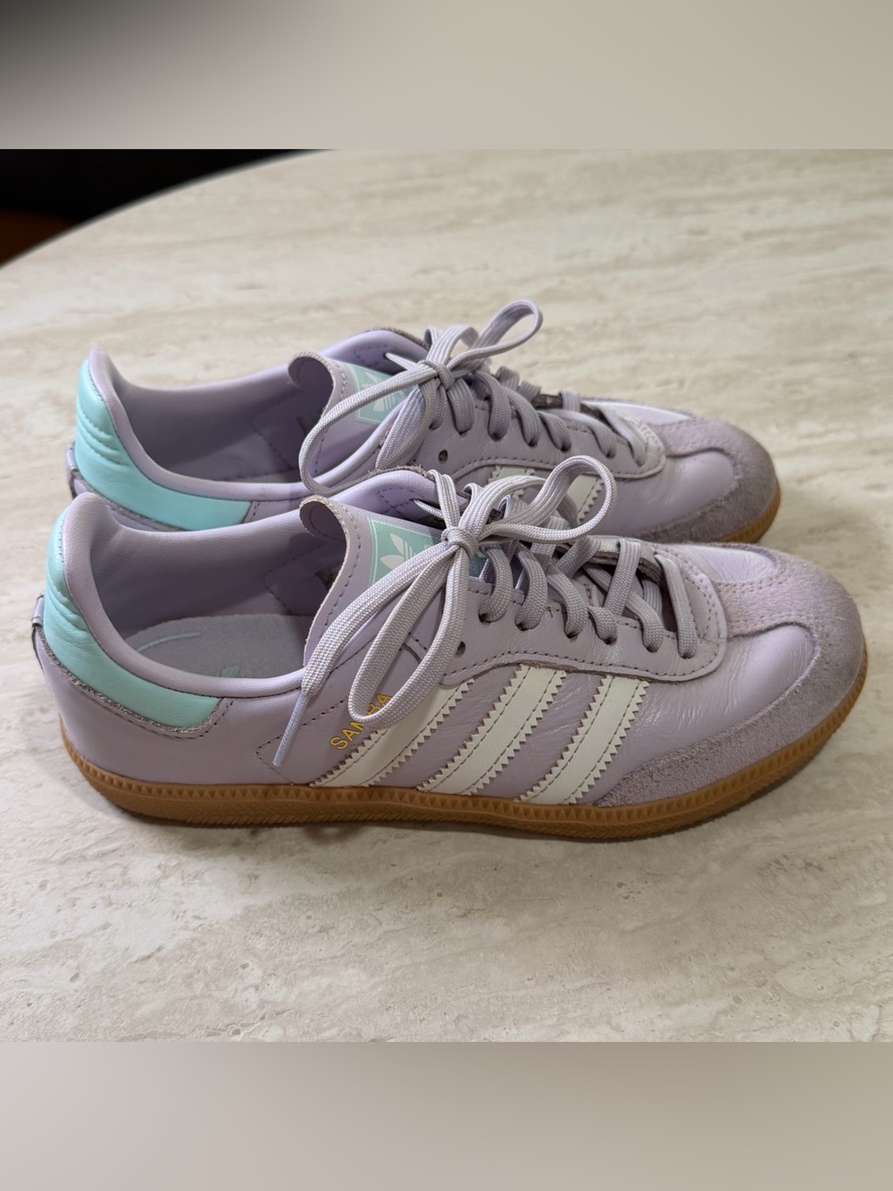 Adidas Samba OG ‘Silver Dawn White Aqua' Kids *2.5